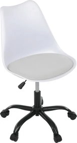 Kancelárska stolička biela KA-X7055 WT