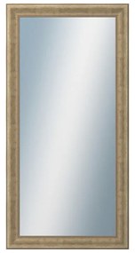DANTIK - Zrkadlo v rámu, rozmer s rámom 50x100 cm z lišty KŘÍDLO malé strieborné patina (2775)