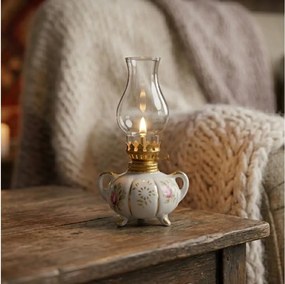 Brilagi - Petrolejová lampa MERLIN biela/zlatá