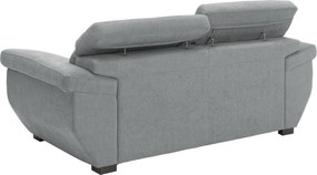 Dvojsedák Speedway, svetlo šedá látka