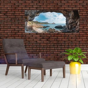 Obraz - Jaskyňa pri mori (120x50 cm)
