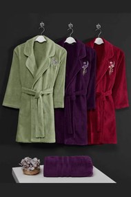 Soft Cotton Luxusný dámsky župan + uterák LILLY v darčekovom balení
