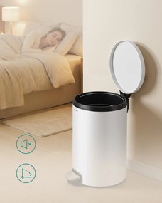Odpadkový kôš Jelis 20 L biely