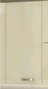 Horná kuchynská skrinka Karmen 30G, 30 cm, svetlo šedá/krémová%