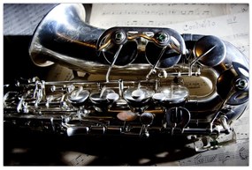 Obraz - Saxofón (90x60 cm)