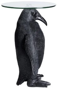 Animal Ms Penguin príručný stolík čierny Ø32 cm