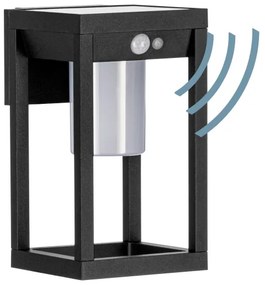 Eglo 900804 - LED solárne nástenné svietidlo MARTANO 3,7W/3,7V IP44 so senzorom