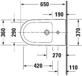 Duravit 2294100000 - Voľne stojací bidet D-NEO keramika/lesklá biela