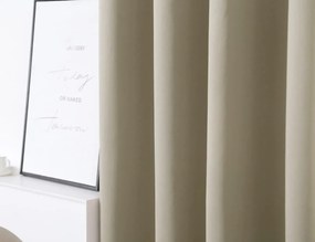 Záves OXFORD 140x250 cm, svetlo béžový Zavesenie: Riasiaca páska