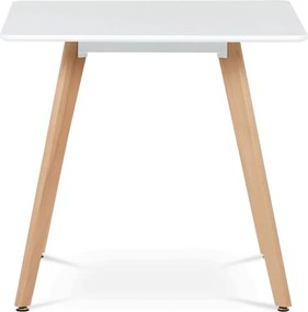 Jedálenský stôl DT-312 biely / naturálny