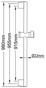Sprchová antikoro súprava v lesklo striebornej farbe s ručnou sprchou/s posuvným držiakom 98 cm Amy – Sapho