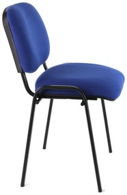 Konferenčná stolička Viva N, čierne nohy, modrá