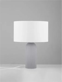 LED sivo-biela stolná lampa Ammos