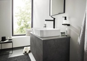 Hansgrohe Finoris, umývadlová batéria 260, s výpustom Push-Open, čierna matná, 76070670