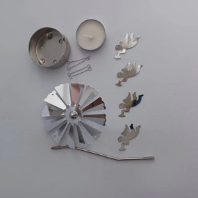 DECOLED Anjelský prsteň, 8 x 13 cm, anjeli, striebro