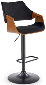 Barová Stolička H124 orech/čierna