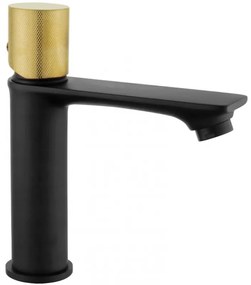 Mexen Royo One Umývadlová batéria, čierna-zlatá, 72201-75
