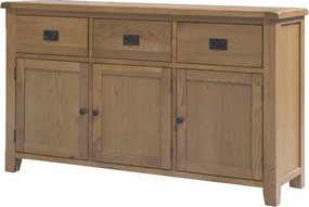 Komoda s 3 zásuvkami a 3 dvierkami, 155x47x85 cm