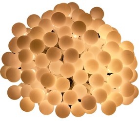 Dekoratívne LED osvetlenie 20 m 200 diód + ovládač | teplá biela