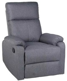 LuxuryForm DESIGN Televízne kreslo CARLOS s polohovaním - šedé