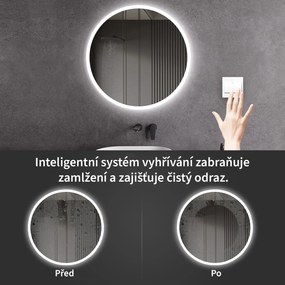 Cerano Lavoro, LED kúpeľňové zrkadlo Lavoro Ø80 cm, CER-CER-476699