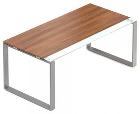 Stôl Creator 180 x 90 cm, sivá podnož, 2 nohy