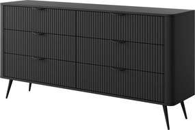 KOMODA TREVISO 6S ČIERNA 163 cm