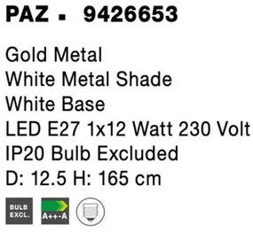 Novaluce Paz Floor Gold 9426653
