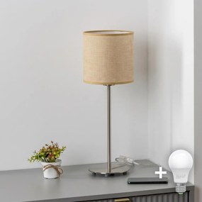 BRILAGI - LED stolná lampa NUBILA 1xE27/60W/230V svetlohnedá