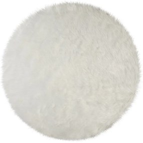 Flair Rugs koberce Kusový koberec Faux Fur Sheepskin Ivory kruh - 120x120 (priemer) kruh cm