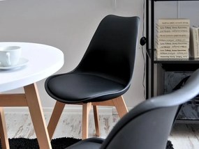 Stolička Large Wood (čierna + buk). Vlastná spoľahlivá doprava až k Vám domov. 1111129