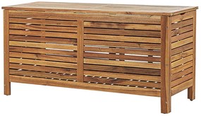 Úložný box akáciové drevo 130 x 48 cm svetlohnedý RIVIERA Beliani