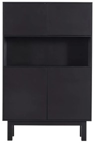 Čierna skrinka z borovicového dreva 110x170 cm Finca – WOOOD