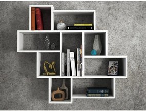 Biela nástenná polica Parola