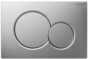 Geberit, GEBERIT SIGMA01 ovládacie tlačidlo Easy to clean, pre 2 množstvá splachovania, chróm mat, 115.770.JQ.5