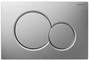 Geberit, GEBERIT SIGMA01 ovládacie tlačidlo Easy to clean, pre 2 množstvá splachovania, chróm mat, 115.770.JQ.5