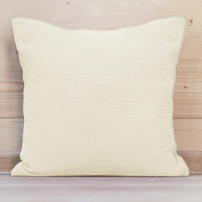 Biante Mušelínová obliečka na vankúš MSN-018 Svetlo vanilková 35 x 45 cm