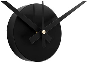Karlsson 6001BK dizajnové samolepiace hodinyčierne, priemer 40 cm
