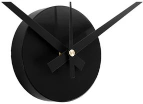 Karlsson 6001BK dizajnové samolepiace hodinyčierne, priemer 40 cm