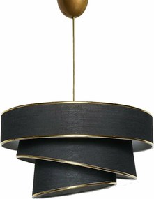 Závesný luster Couper - Black, Gold