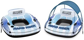 Nafukovací plavecký kruh Hydro-Force so strechou 123x123x51cm BESTWAY + sieťované dno + operadlo 43725