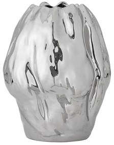 Váza z kameniny v striebornej farbe (výška 29 cm) Bobby – Bloomingville
