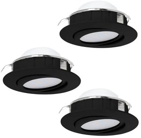 Eglo 900749 - SADA 3x LED Stmievateľné podhľadové svietidlo PINEDA LED/5,5W/230V
