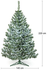Vianočný stromček Christee 10 220 cm - zelená / biela