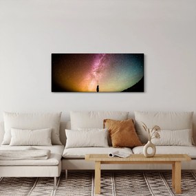 Obraz - obloha plná hviezd (120x50 cm)