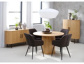 Okrúhly jedálenský stôl v dekore duba ø 120 cm Nola – Unique Furniture