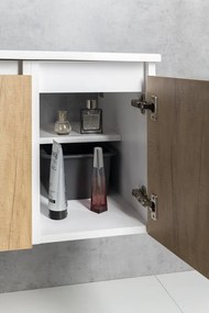 Sapho Sapho, LOREA skrinka 120x46x51,5cm (30+90cm), pravá, biela matná, LE090-3131-R-01