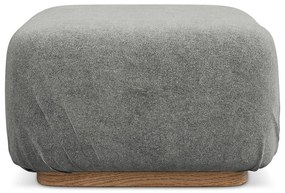 Sivá modulárna podnožka z textílie buklé Ailani – Makamii