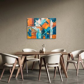 Sklenený obraz - Abstrakcia (70x50 cm)