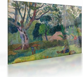 Sklenený obraz - Paul Gauguin, Te raau rahi (The Big Tree), reprodukcia (70x50 cm)